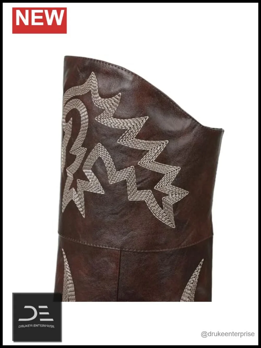 Cowboy Boots for Women Over the Knee Western Cowgirl Chunky Heel Pointed Toe